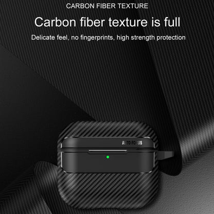 For AirPods 4 Carbon Fiber Texture Bluetooth Earphone Protective Case(Grey) - For AirPods 4 by buy2fix | Online Shopping UK | buy2fix