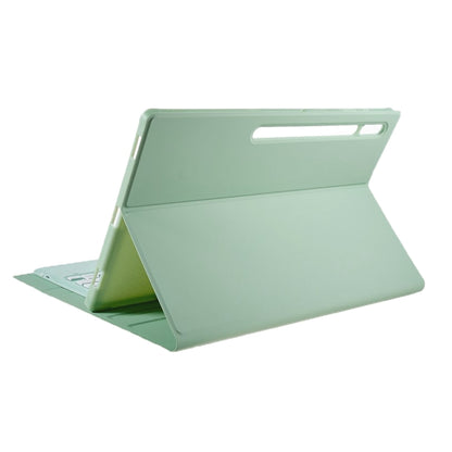 For Samsung Galaxy Tab S10 Ultra A910B Pen Slot Detachable Bluetooth Keyboard Leather Tablet Case(Mint Green) - Samsung Keyboard by buy2fix | Online Shopping UK | buy2fix