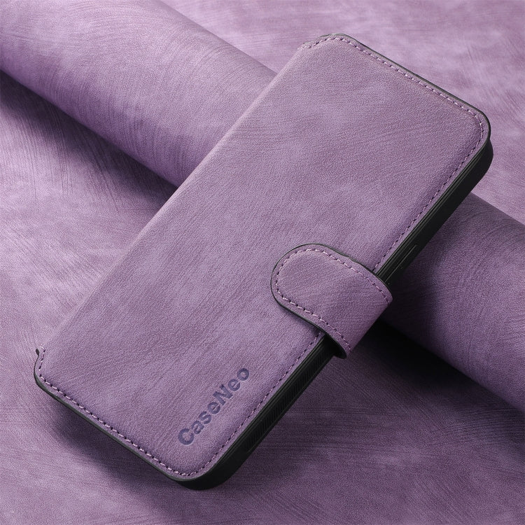 For iPhone 16 Plus CaseNeo MagSafe RFID Anti-theft Retro Leather Phone Case(Purple) - iPhone 16 Plus Cases by CaseNeo | Online Shopping UK | buy2fix