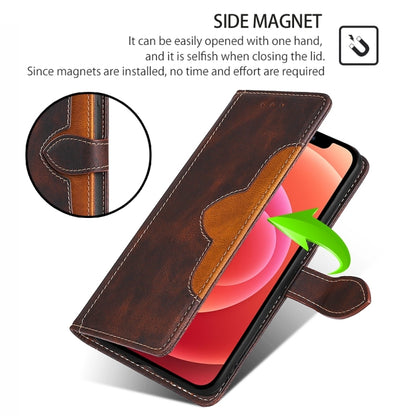 For iPhone 16 Pro Skin Feel Magnetic Buckle Leather Phone Case(Brown) - iPhone 16 Pro Cases by buy2fix | Online Shopping UK | buy2fix