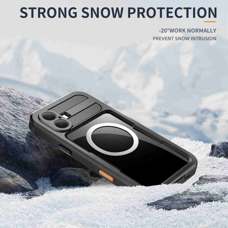 For iPhone 16 Plus RedPepper IP68 Waterproof Triple-proof MagSafe Phone Case(Black) - iPhone 16 Plus Cases by RedPepper | Online Shopping UK | buy2fix