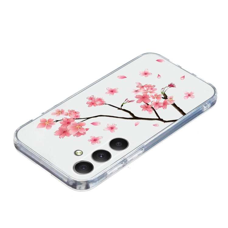 For Samsung Galaxy S25 5G Colorful Painting Pattern TPU Phone Case(Plum Blossom) - Galaxy S25 5G Cases by buy2fix | Online Shopping UK | buy2fix