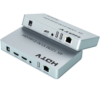 120m HDMI USB KVM 4K Network Extender, Plug:UK Plug - Amplifier by buy2fix | Online Shopping UK | buy2fix