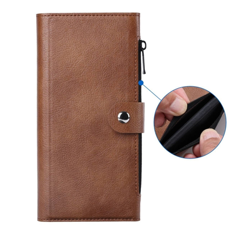 For iPhone 16 Pro Max ViLi GVS-C Series MagSafe Magnetic RFID Leather Flip Phone Case(Brown) - iPhone 16 Pro Max Cases by ViLi | Online Shopping UK | buy2fix