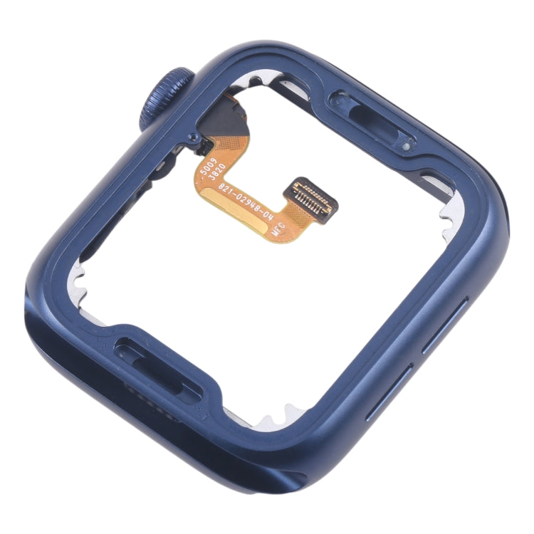 For Apple Watch Series 6 44MM GPS Aluminium Alloy Middle Frame Bezel Plate with Crown Spin Axis Flex Cable(Blue) - Middle Frame by buy2fix | Online Shopping UK | buy2fix