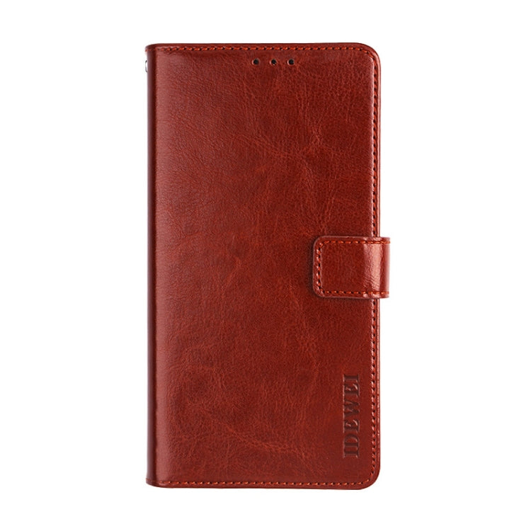 For Blackview BV9900 Pro idewei Crazy Horse Texture Horizontal Flip Leather Case with Holder & Card Slots & Wallet(Brown) - More Brand by idewei | Online Shopping UK | buy2fix