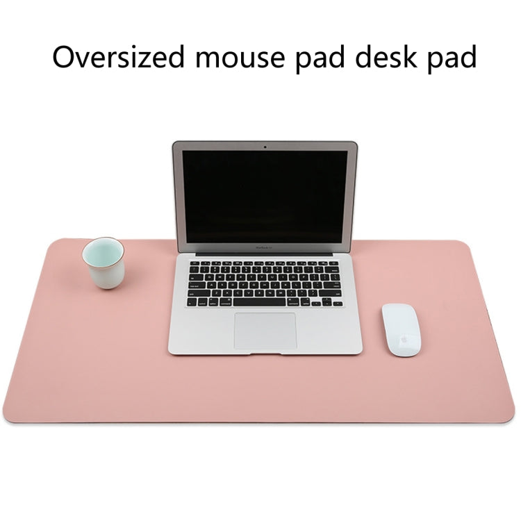 Multifunction Business PU Leather Mouse Pad Keyboard Pad Table Mat Computer Desk Mat, Size: 90 x 45cm(Apricot) - Desk Pads by buy2fix | Online Shopping UK | buy2fix