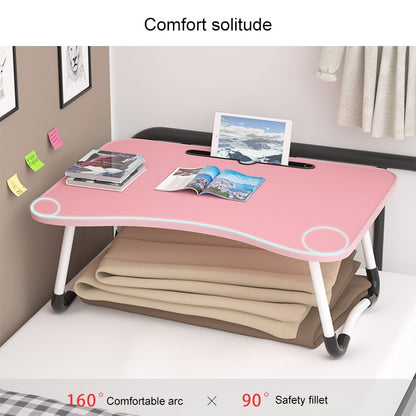 W-shaped Non-slip Legs Adjustable Folding Portable Laptop Desk without Card Slot(Black) - Laptop Stand by buy2fix | Online Shopping UK | buy2fix