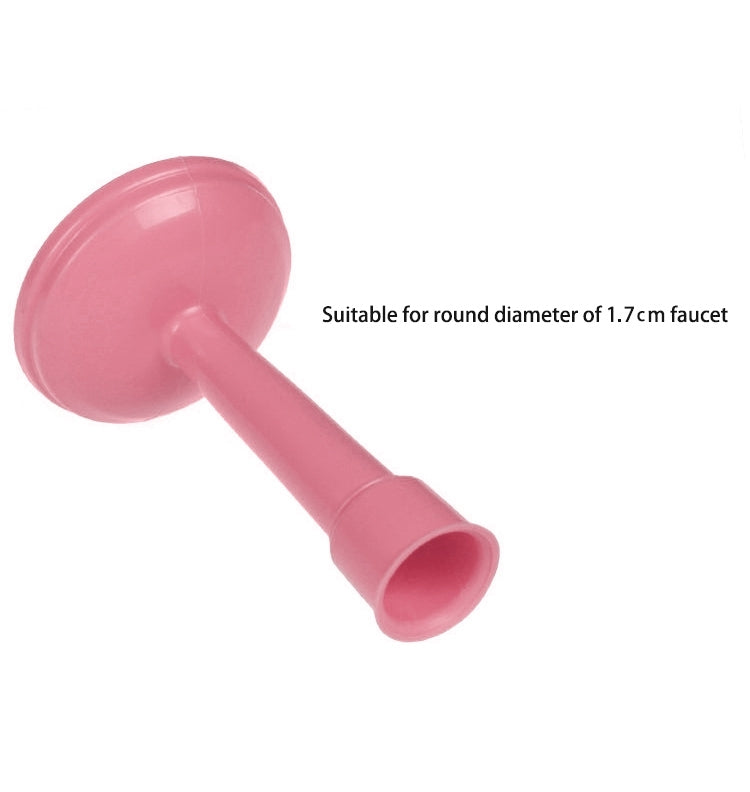 2 PCS Faucet Splash Water-saving Shower Bath Adjustable Valve Filter Water Saving Devices, Small Size: 6.5 x 10.5cm, Suitable for 17mm Diameter Round Faucets(Pink) - Faucets & Accessories by buy2fix | Online Shopping UK | buy2fix