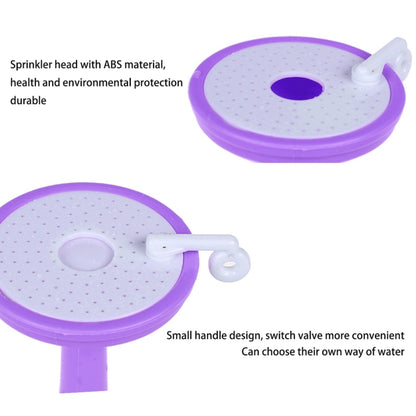 2 PCS Faucet Splash Water-saving Shower Bath Adjustable Valve Filter Water Saving Devices, Small Size: 6.5 x 10.5cm, Suitable for 17mm Diameter Round Faucets(Purple) - Faucets & Accessories by buy2fix | Online Shopping UK | buy2fix