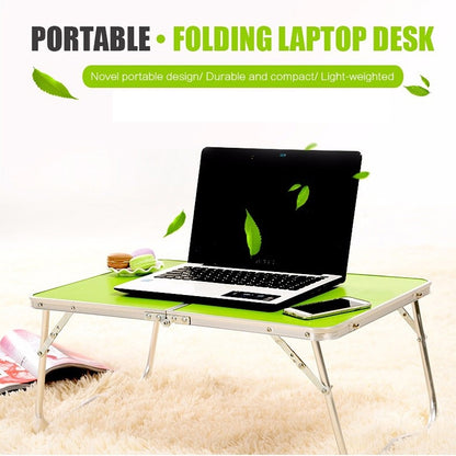 Plastic Mat Adjustable Portable Laptop Table Folding Stand Computer Reading Desk Bed Tray (Pink) - Laptop Stand by buy2fix | Online Shopping UK | buy2fix