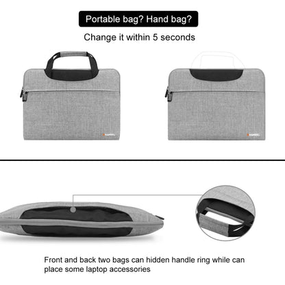 HAWEEL 13.3 inch Laptop Handbag, For Macbook, Samsung, Lenovo, Sony, DELL Alienware, CHUWI, ASUS, HP, 13.3 inch and Below Laptops(Grey) - 13.3 inch by HAWEEL | Online Shopping UK | buy2fix
