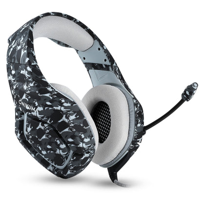 ONIKUMA K1-B Deep Bass Noise Canceling Camouflage Gaming Headphone with Microphone(Grey) - Multimedia Headset by ONIKUMA | Online Shopping UK | buy2fix