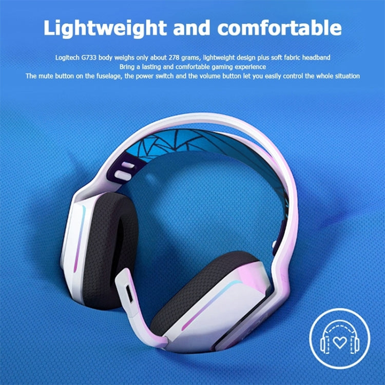 Logitech G733 LIGHT SPEED Wireless RGB Gaming Headset (Blue) - Multimedia Headset by Logitech | Online Shopping UK | buy2fix