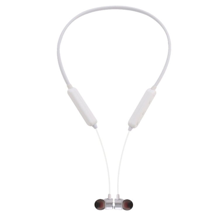 MG-G16 Bluetooth 4.2 Sport Wireless Bluetooth Earphone, Support Card(White) - Neck-mounted Earphone by buy2fix | Online Shopping UK | buy2fix