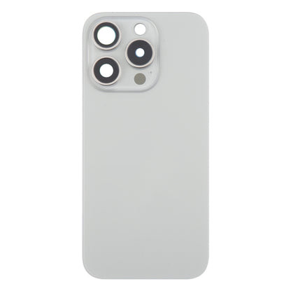 For iPhone 16 Pro Max Original Glass Battery Back Cover with Camera Lens Cover + MagSafe Magnet(Silver) -  by buy2fix | Online Shopping UK | buy2fix