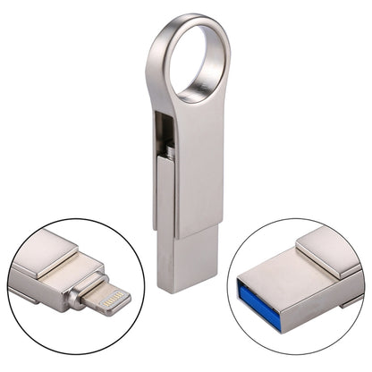 RQW-10D 2 in 1 USB 2.0 & 8 Pin 128GB Flash Drive - U Disk & Card Reader by buy2fix | Online Shopping UK | buy2fix