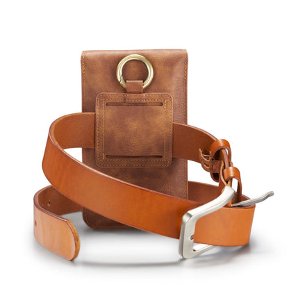 DG.MING Universal Cowskin Leather Protective Case Bag Waist Bag with Card Slots & Hook - More iPhone Cases by DG.MING | Online Shopping UK | buy2fix