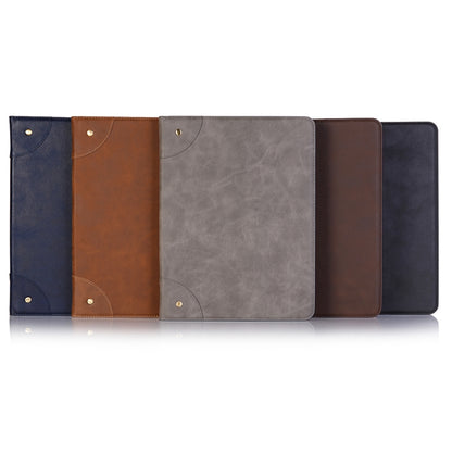 Retro Book Style Horizontal Flip PU Leather Case for iPad Air 13 2024 / iPad Pro 12.9 inch (2018), with Holder & Card Slots & Wallet (Coffee) - iPad Pro 12.9 (2018) Cases by buy2fix | Online Shopping UK | buy2fix