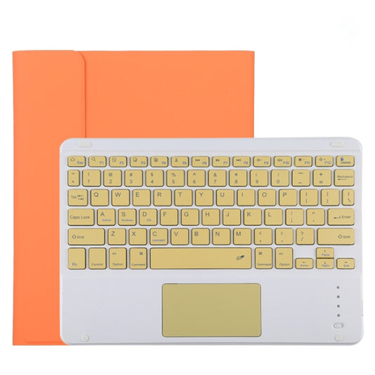 TG11BC Detachable Bluetooth Yellow Keyboard Microfiber Leather Tablet Case for iPad Pro 11 inch (2020), with Touchpad & Pen Slot & Holder (Orange) - For iPad Pro by buy2fix | Online Shopping UK | buy2fix