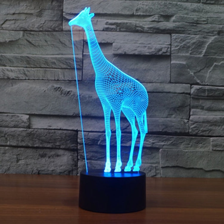 Giraffe Style 3D Touch Switch Control LED Light , 7 Color Discoloration Creative Visual Stereo Lamp Desk Lamp Night Light - Novelty Lighting by buy2fix | Online Shopping UK | buy2fix