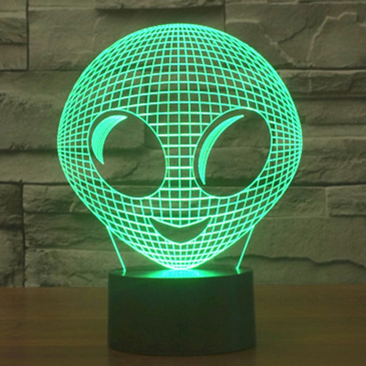 Alien Style 3D Touch Switch Control LED Light , 7 Color Discoloration Creative Visual Stereo Lamp Desk Lamp Night Light - Novelty Lighting by buy2fix | Online Shopping UK | buy2fix