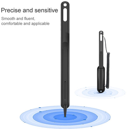 0319 Navigator Touch Stylus Metal Aluminum Tube Body Resistance Stylus with Fixed Slot Base & Spring Cable - Stylus Pen by buy2fix | Online Shopping UK | buy2fix