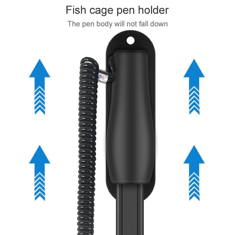 0319 Navigator Touch Stylus Metal Aluminum Tube Body Resistance Stylus with Fixed Slot Base & Spring Cable - Stylus Pen by buy2fix | Online Shopping UK | buy2fix