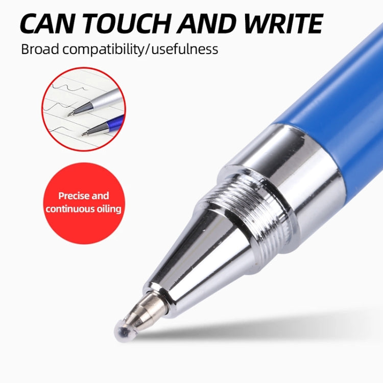 Pt360 2 in 1 Universal Silicone Disc Nib Stylus Pen with Common Writing Pen Function (Blue) - Stylus Pen by buy2fix | Online Shopping UK | buy2fix