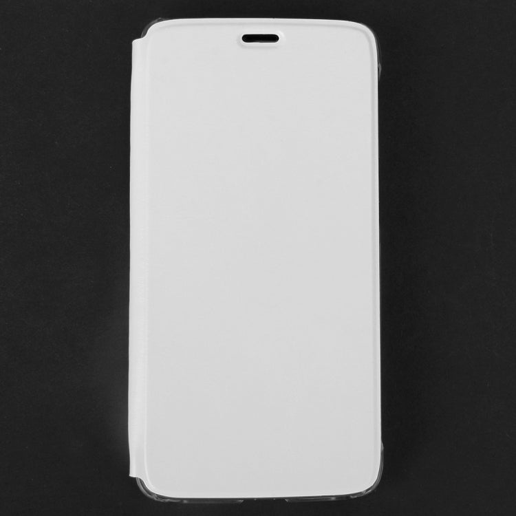 Horizontal Flip Leather Case with Holder for DOOGEE Y200(White) - More Brand by buy2fix | Online Shopping UK | buy2fix