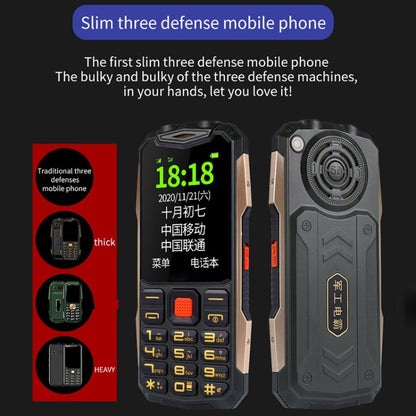 K1 Triple Proofing Elder Phone, Waterproof Shockproof Dustproof, 4800mAh Battery, 2.4 inch, 21 Keys, Bluetooth, LED Flashlight, FM, SOS, Dual SIM, Network: 2G (Green) - Others by buy2fix | Online Shopping UK | buy2fix