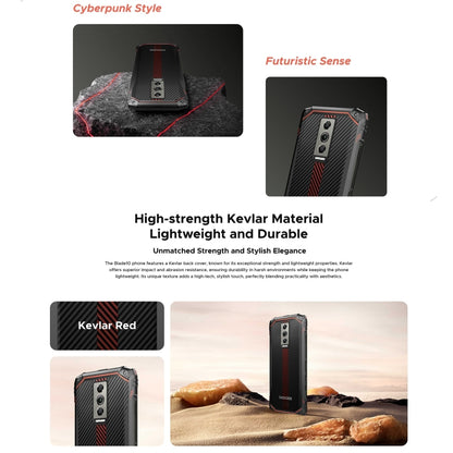 [HK Warehouse] DOOGEE Blade 10, 4GB+128GB, 6.56 inch Android 14 Spreadtrum T606 Octa Core, Network: 4G, OTG (Kevlar Black) - DOOGEE by DOOGEE | Online Shopping UK | buy2fix