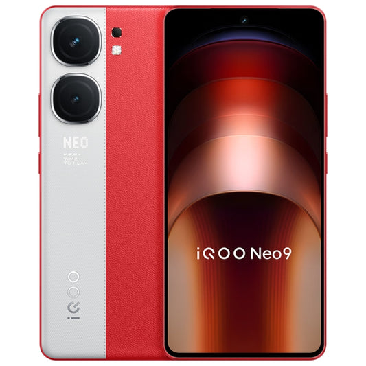 vivo iQOO Neo9, Dual Back Cameras, 12GB+256GB, Face ID / Fingerprint Identification, 6.78 inch Android 14 OriginOS 4 Snapdragon 8 Gen 2 Octa Core, OTG, NFC, Network: 5G, Support Google Play (Red) - vivo by vivo | Online Shopping UK | buy2fix