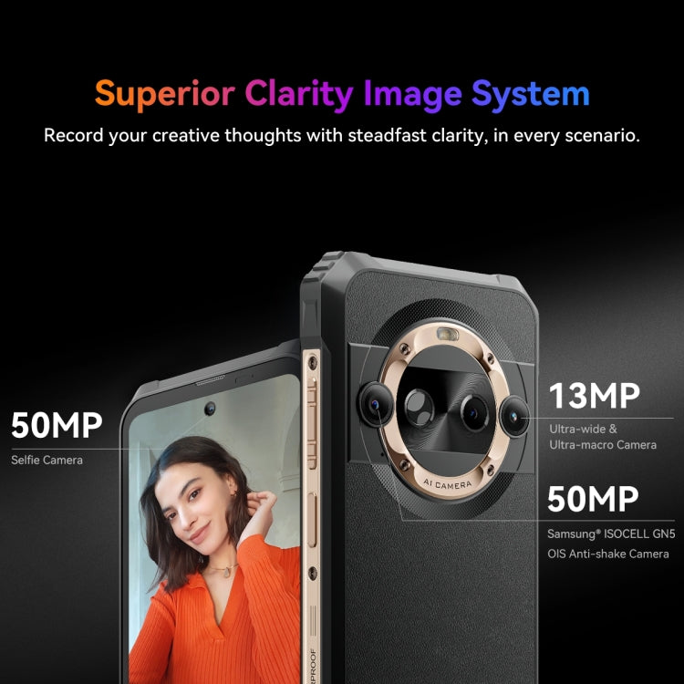 [HK Warehouse] Blackview BL9000 Pro 5G, Thermal Imaging Camera, 12GB+512GB, IP68/IP69K/MIL-STD-810H, 6.78 inch Android 14 MediaTek Dimensity 8020 Octa Core, Network: 5G, NFC, OTG (Black) - Blackview by Blackview | Online Shopping UK | buy2fix