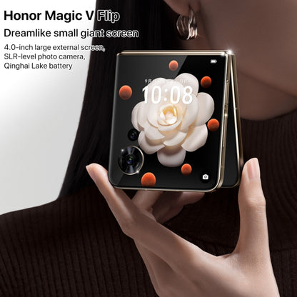 Honor Magic V Flip, 12GB+256GB, 6.8 inch + 4.0 inch Screen MagicOS 8.0 Snapdragon 8+ Gen 1 Octa Core, Network: 5G, NFC, OTG (White) - Honor by Huawei | Online Shopping UK | buy2fix