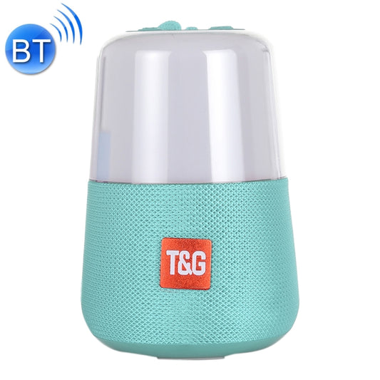 T&G TG168 Portable Wireless Bluetooth V5.0 Stereo Speaker with Handle, Built-in MIC, Support Flashing LED Light & TF Card & U Disk & AUX IN & FM(Cyan) - Desktop Speaker by T&G | Online Shopping UK | buy2fix