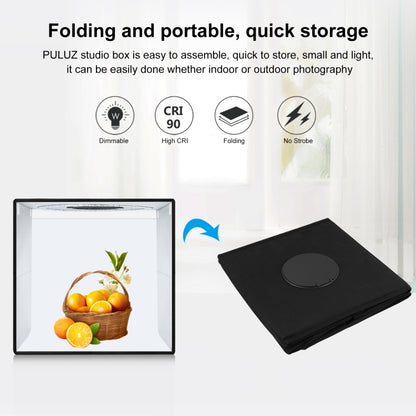 PULUZ 50cm Folding Portable Ring Light PD30W Quick Charge Type-C Photo Lighting Studio Shooting Tent Box with 6 x Dual-Side Backdrops, Size: 50cm x 50cm x 50cm (US Plug) -  by PULUZ | Online Shopping UK | buy2fix