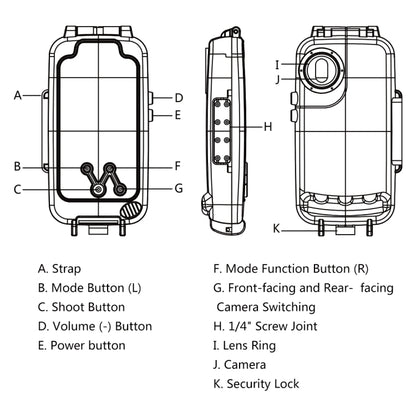 PULUZ PULUZ 40m/130ft Waterproof Diving Case for Huawei P20, Photo Video Taking Underwater Housing Cover(White) - Huawei Cases by PULUZ | Online Shopping UK | buy2fix