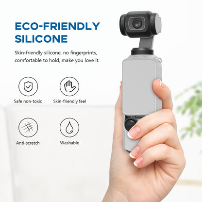 For DJI OSMO Pocket 3 PULUZ  2 in 1 Silicone Cover Case Set with Strap (Grey) - Case & Bags by PULUZ | Online Shopping UK | buy2fix