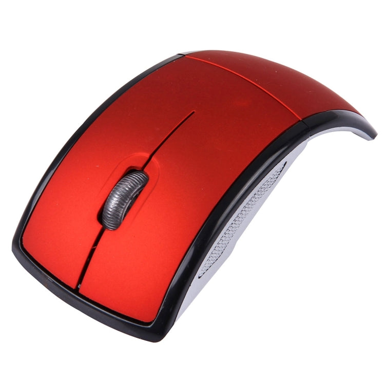 Wireless 2.4GHz 800-1200-1600dpi Snap-in Transceiver Folding Wireless Optical Mouse / Mice(Red) - Wireless Mice by buy2fix | Online Shopping UK | buy2fix