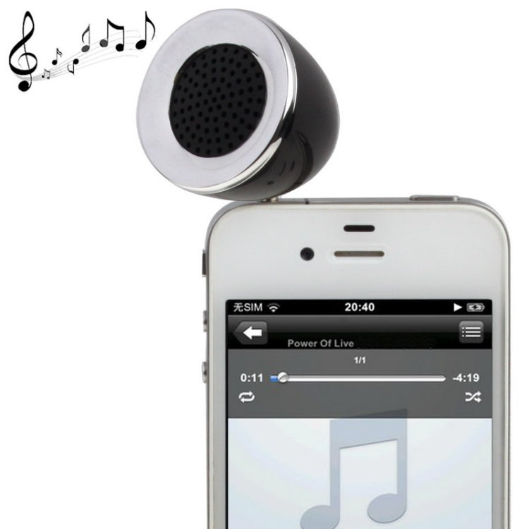 3W 3.5mm Jack Mobile Phone Speaker(Black) - Mini Speaker by buy2fix | Online Shopping UK | buy2fix