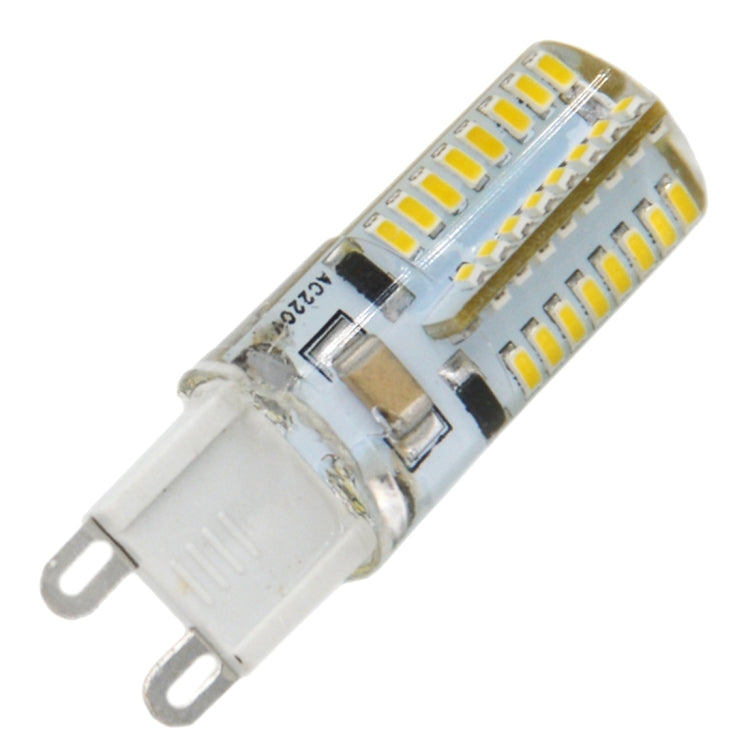 G9 4W 210LM  Silicone Corn Light Bulb, 64 LED SMD 3014, Warm White Light, AC 220V - LED Blubs & Tubes by buy2fix | Online Shopping UK | buy2fix