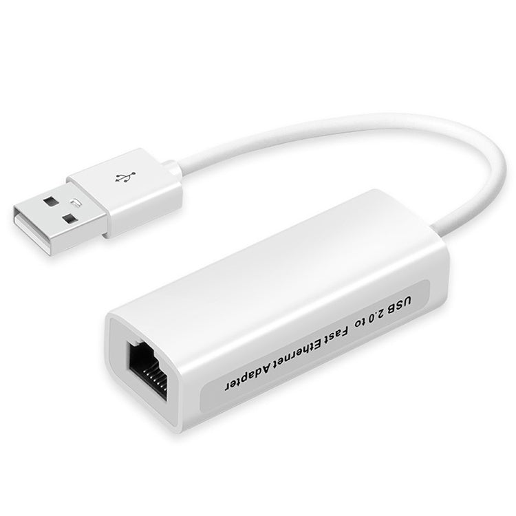 High Speed USB 2.0 Fast Ethernet Adapter(White) - Cable & Adapter by buy2fix | Online Shopping UK | buy2fix