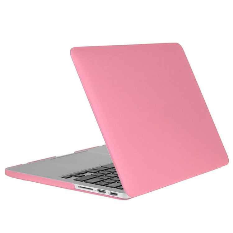 ENKAY for Macbook Pro Retina 13.3 inch (US Version) / A1425 / A1502 Hat-Prince 3 in 1 Frosted Hard Shell Plastic Protective Case with Keyboard Guard & Port Dust Plug(Pink) - MacBook Pro Cases by ENKAY | Online Shopping UK | buy2fix