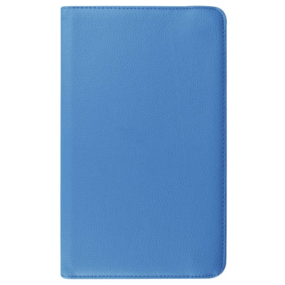 Litchi Texture Horizontal Flip Solid Color Leather Case with 360 Degrees Rotation Holder for Galaxy Tab E 9.6 / T560 / T561(Blue) - Other Galaxy Tab PC by buy2fix | Online Shopping UK | buy2fix