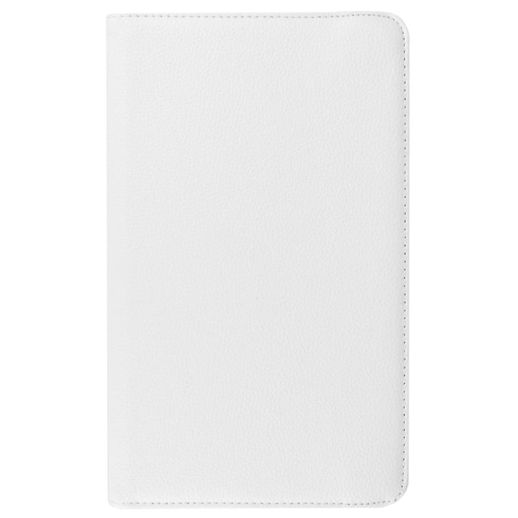 Litchi Texture Horizontal Flip Solid Color Leather Case with 360 Degrees Rotation Holder for Galaxy Tab E 9.6 / T560 / T561(White) - Other Galaxy Tab PC by buy2fix | Online Shopping UK | buy2fix