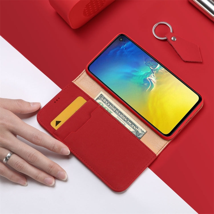 DUX DUCIS WISH Series TPU + PU + Leather Case for Galaxy S10 E, with Card Slots & Wallet (Red) - Galaxy Phone Cases by DUX DUCIS | Online Shopping UK | buy2fix