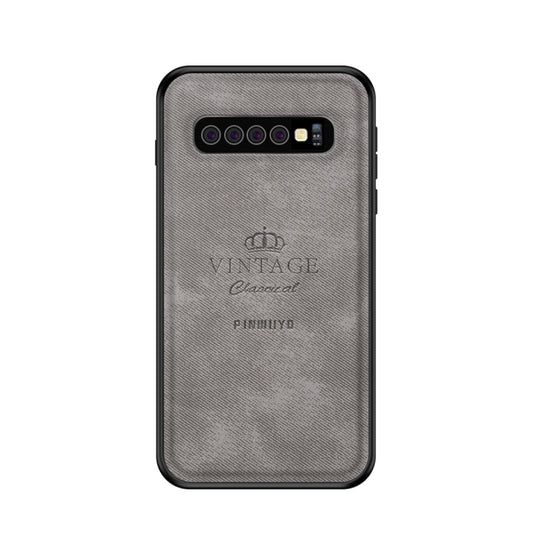 PINWUYO Shockproof Waterproof Full Coverage PC + TPU + Skin Protective Case for Galaxy S10 Plus(Grey) - Galaxy Phone Cases by PINWUYO | Online Shopping UK | buy2fix