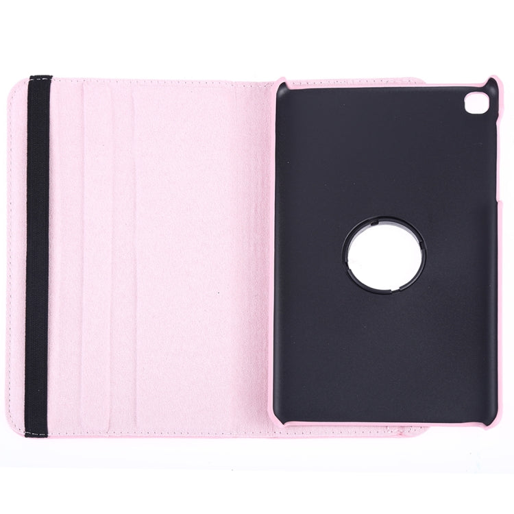 Litchi Texture Horizontal Flip 360 Degrees Rotation Leather Case for Galaxy Tab A 8 (2019) / P200 / P205, with Holder (Pink) - Tab A 8.0 & S Pen (2019) P200/P205 by buy2fix | Online Shopping UK | buy2fix