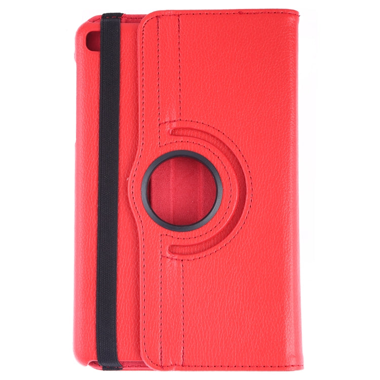 Litchi Texture Horizontal Flip 360 Degrees Rotation Leather Case for Galaxy Tab A 8 (2019) / P200 / P205, with Holder (Red) - Tab A 8.0 & S Pen (2019) P200/P205 by buy2fix | Online Shopping UK | buy2fix